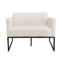 Namoradeira Marisa Suede Preto Bege