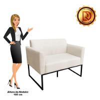 Namoradeira Marisa Suede Preto Bege - 7