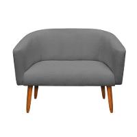 Namoradeira Stella 02 Lugares Stella Linho Grafite A26 - 3