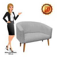 Namoradeira Stella 02 Lugares Stella Linho Grafite A26 - 5