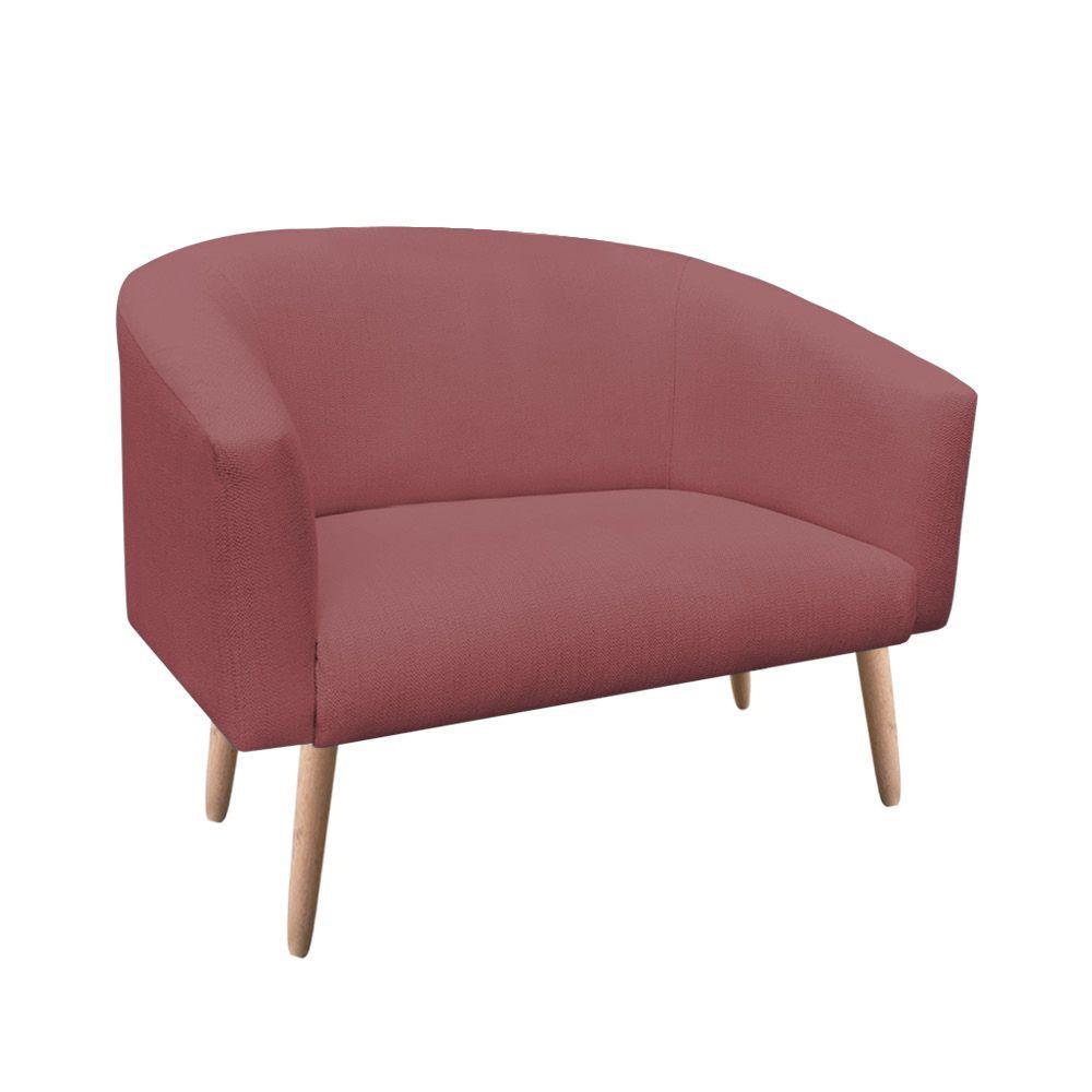 Namoradeira Stella 02 Lugares Linho Whisky Rosê A106 - 2