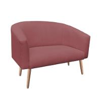 Namoradeira Stella 02 Lugares Linho Whisky Rosê A106 - 2