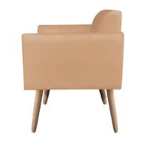 Namoradeira Marisa Suede Caramelo Sisal Pés Palito Natural - 2