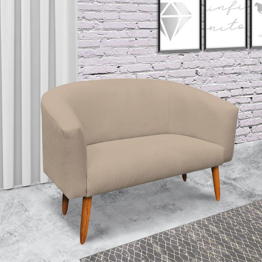 Namoradeira Stella 02 Lugares Linho Grosso Bege A19 - 8