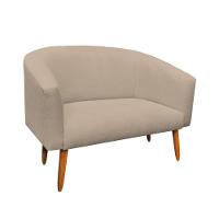 Namoradeira Stella 02 Lugares Linho Grosso Bege A19 - 2