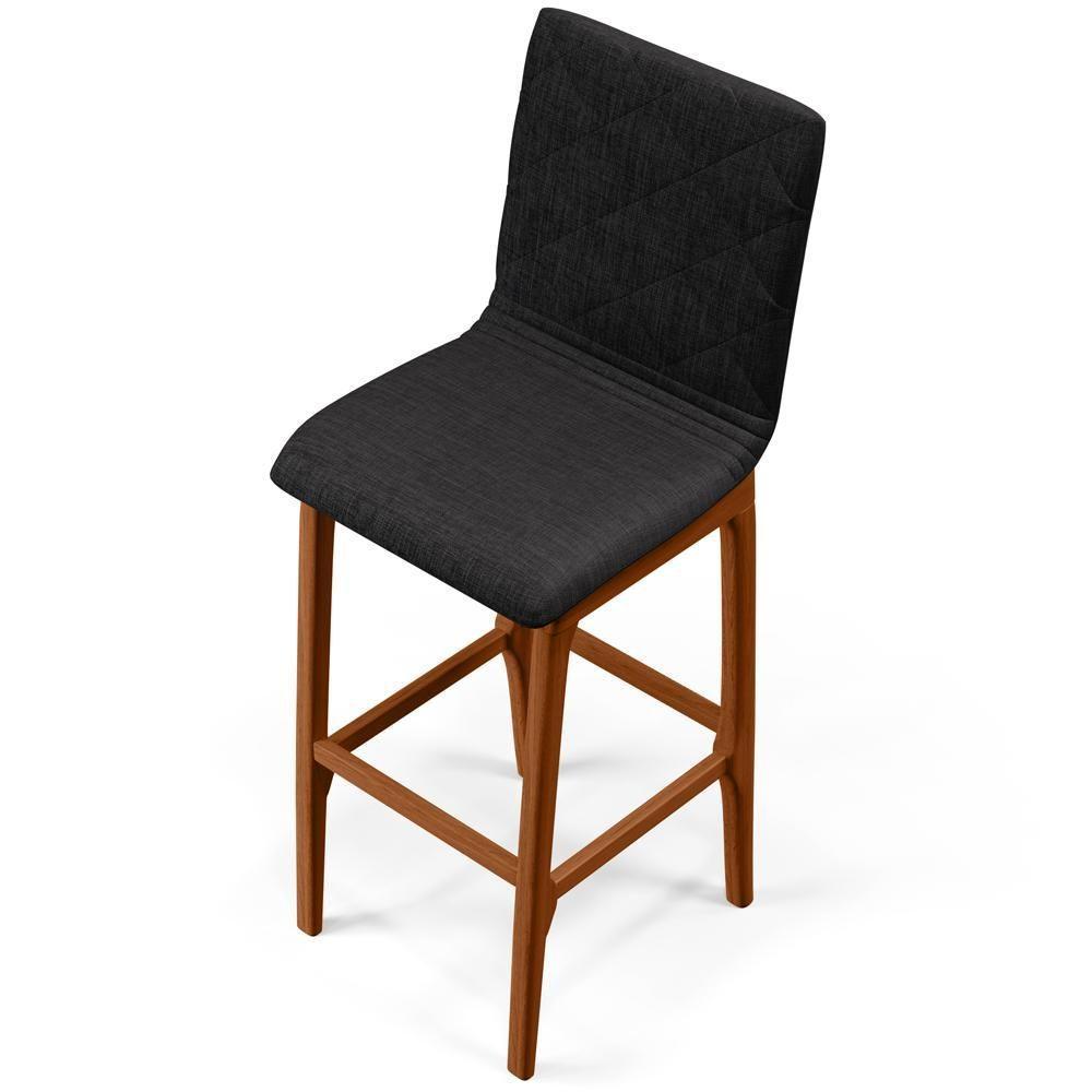 Kit 06 Banquetas Altas Para Cozinha Zoe B04 Chumbo - 2