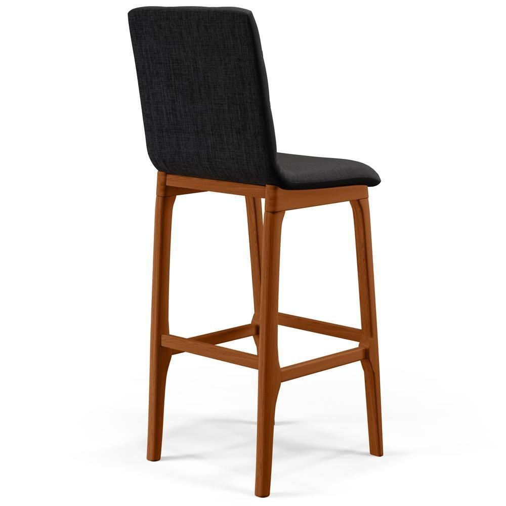 Kit 06 Banquetas Altas Para Cozinha Zoe B04 Chumbo - 3