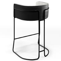 Banqueta Decorativa Betina D02 Cinza D-315 Preto B-97 - 2