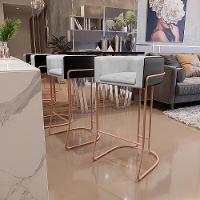 Banqueta Decorativa Betina D02 Cinza D-315 Preto B-97 - 7