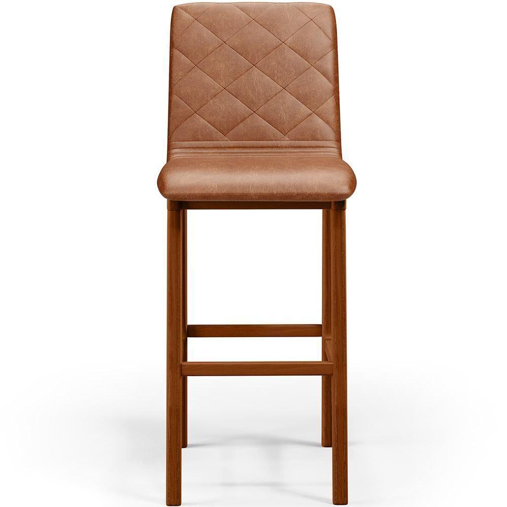 Kit 06 Banquetas Altas Para Cozinha Zoe B04 Camel - 5