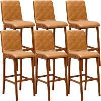 Kit 06 Banquetas Altas Para Cozinha Zoe B04 Whisky - 1