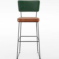 Kit 06 Banquetas Altas Allana L02 Facto Verde Musgo Camel - 17