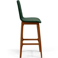 Kit 04 Banquetas Altas Para Cozinha Zoe B04 Verde Musgo