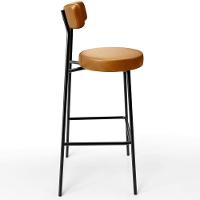 Kit 04 Banquetas Altas Estrutura Em Aço Milão F01 Whisky - 5