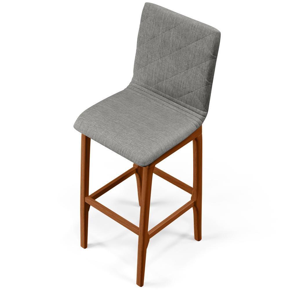 Banqueta Alta Para Cozinha Zoe B04 Cinza Escuro - 2