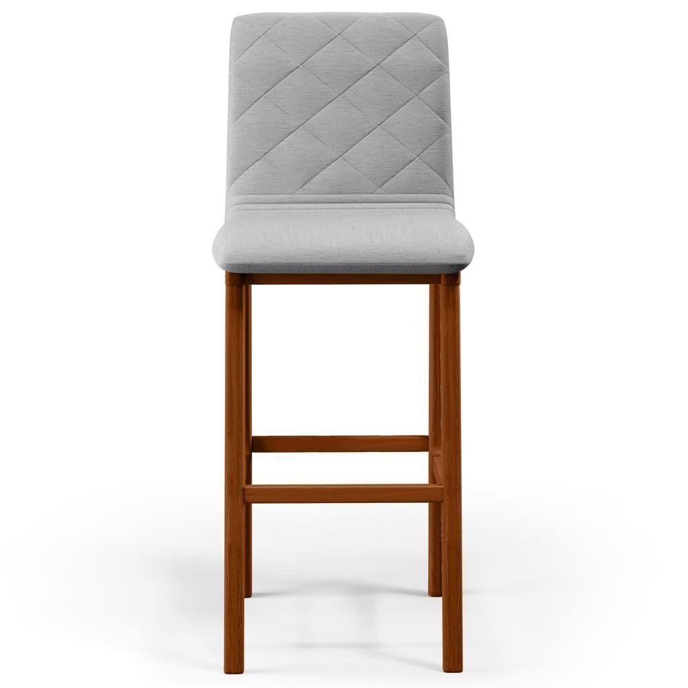 Banqueta Alta Para Cozinha Zoe B04 Cinza - 7