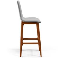 Banqueta Alta Para Cozinha Zoe B04 Cinza
