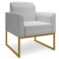 Kit Namoradeira E Poltrona Marisa Linho Cinza A05 D'rossi - 6