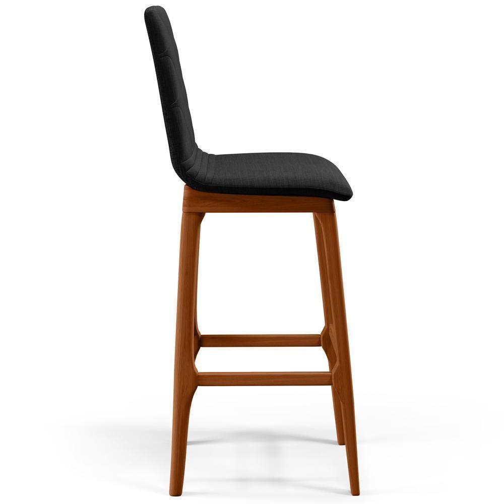 Banqueta Alta Para Cozinha Zoe B04 Chumbo - 4