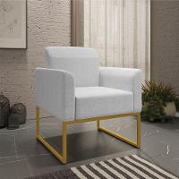 Kit 02 Poltronas Marisa Linho D'rossi A05 Cinza Claro - 7