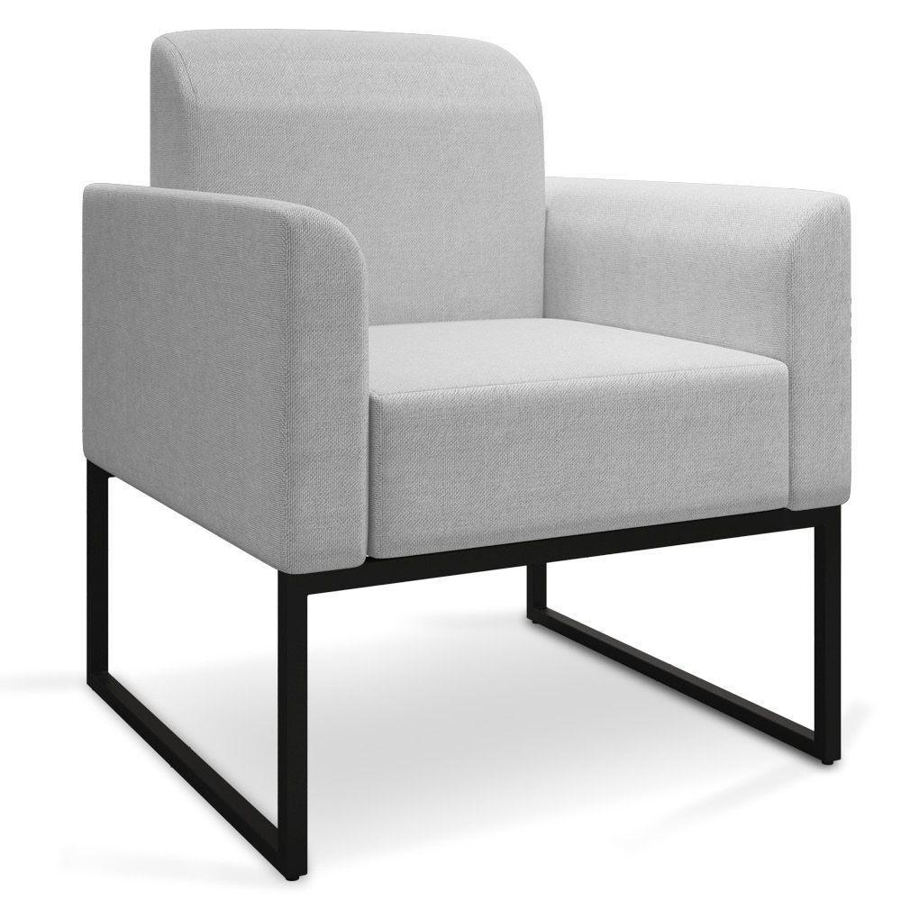 Kit 02 Poltronas Marisa Linho Cinza A05 D'rossi - 5