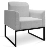 Kit 02 Poltronas Marisa Linho Cinza A05 D'rossi - 5