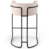 Banqueta Decorativa Betina D02 Veludo Bege C-309 - 3