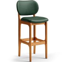 Kit 6 Banquetas Alta Betta Imbuia Facto Verde Musgo - 7