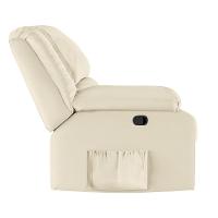 Poltrona Do Papai Reclinável Sala De Cinema Madrid Manual Pu Bege G26 - 2