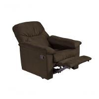 Poltrona Do Papai Reclinável Audi - Veludo Marrom Escuro - 3