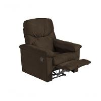 Poltrona Do Papai Reclinável Audi - Veludo Marrom Escuro - 4