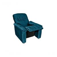 Poltrona Do Papai Reclinável Virtus - Veludo Turkey Petroleo - 2