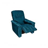 Poltrona Do Papai Reclinável Virtus - Veludo Turkey Petroleo - 3