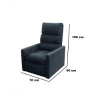 Poltrona Do Papai Reclinável Turin - Chumbo Light - 7