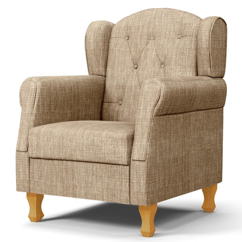 Kit 02 Poltronas De Amamentação E Descanso Pés Madeira Lucy P04 Linho Bege Escuro - Mpozenato - 3