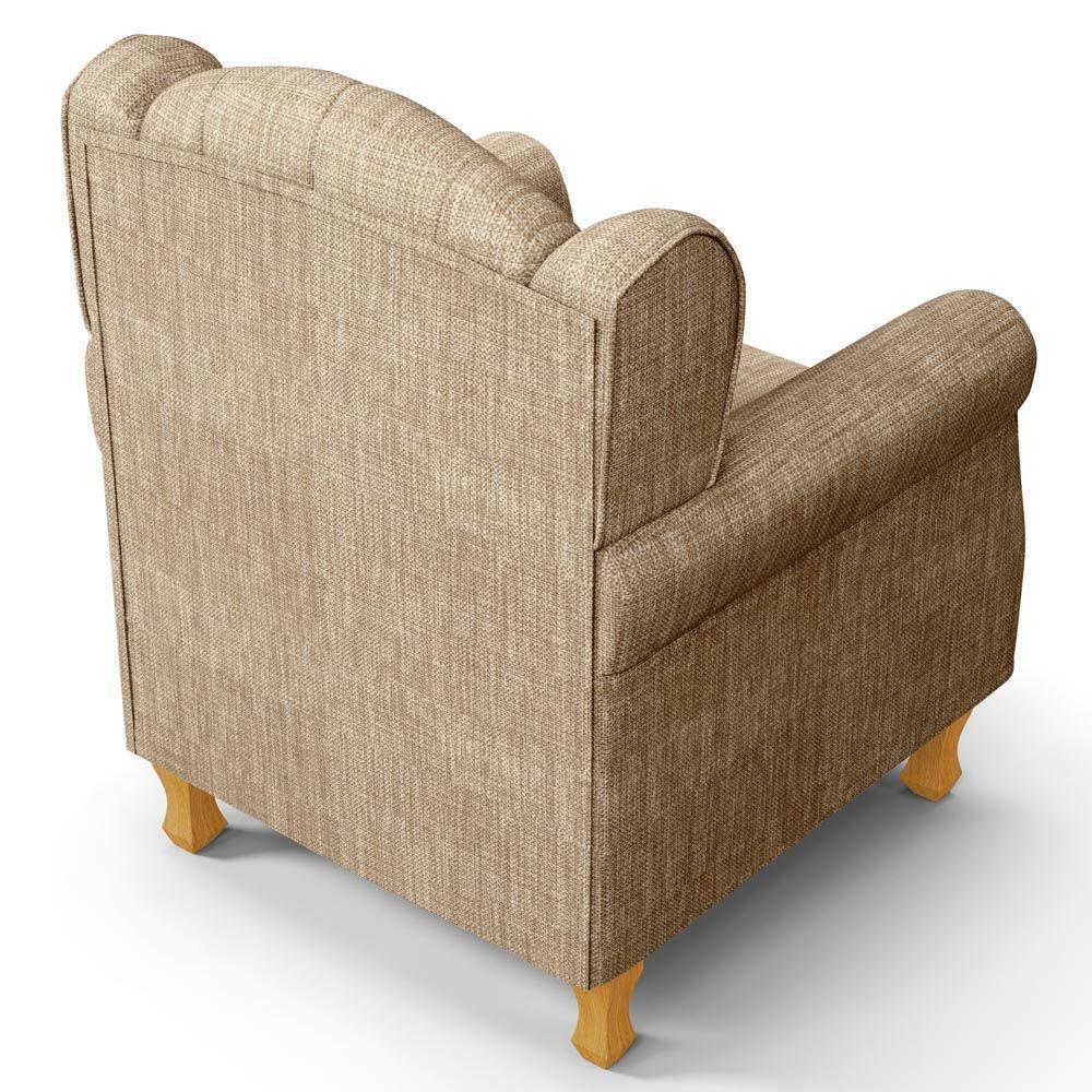 Kit 02 Poltronas De Amamentação E Descanso Pés Madeira Lucy P04 Linho Bege Escuro - Mpozenato - 4