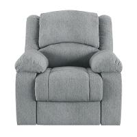 Poltrona Do Papai Reclinável Sala De Cinema Madrid Manual Linho Cinza G26 - 8