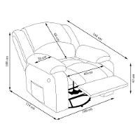 Poltrona Do Papai Reclinável Sala De estar Glider Manual Giratória Massagem Usb Verde Musgo G26 - 3