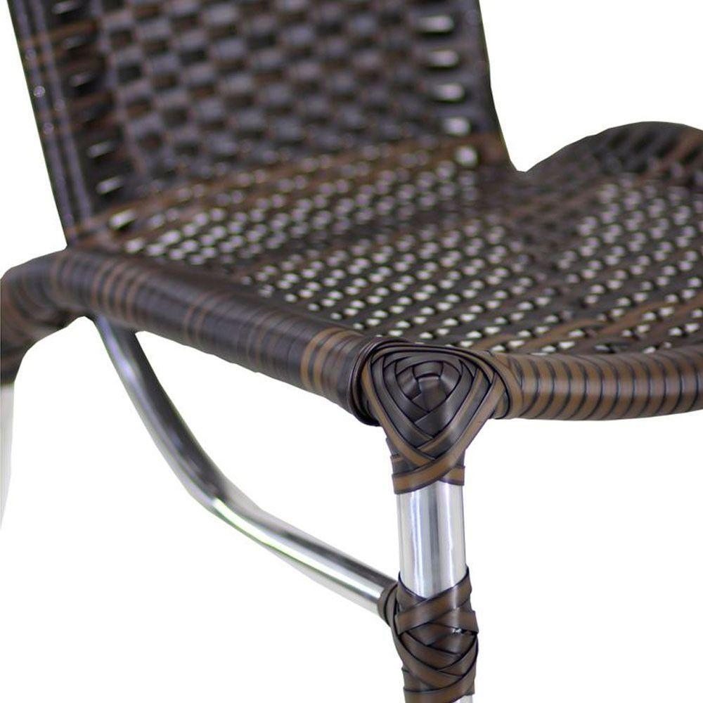 4 Banquetas Alumínio Fortaleza Alta Para Balcão Edícula Cozinha Bar Pedra Ferro - 9