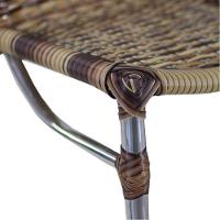 Kit 4 Banquetas Alumínio Alta Com Encosto Para Bar Balcão Edícula Cozinha Capuccino - 11