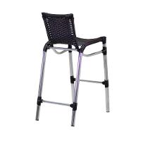 4 Banquetas Empilháveis Alumínio Alta Para Cozinha Edícula Balcão E Bar Preto - 8