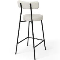 Kit 03 Banquetas Baixa Para Cozinha Sala De Jantar Bancada Milão L02 Linho Champagne - 2