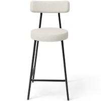 Kit 03 Banquetas Baixa Para Cozinha Sala De Jantar Bancada Milão L02 Linho Champagne