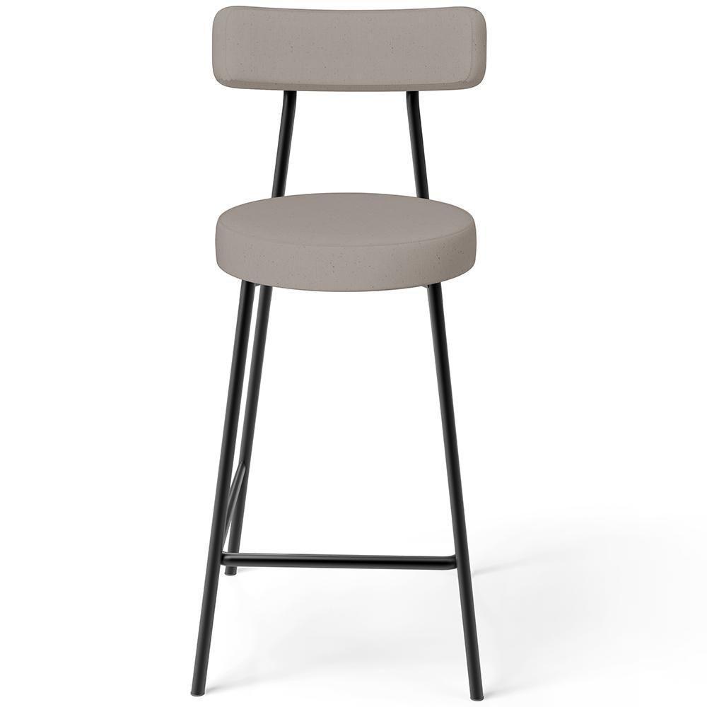 Kit 06 Banquetas Baixa Para Cozinha Sala De Jantar Bancada Milão L02 Linho Bege - 4