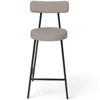 Kit 06 Banquetas Baixa Para Cozinha Sala De Jantar Bancada Milão L02 Linho Bege