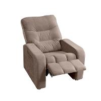 Poltrona Do Papai Reclinável Maldivas Suede Bege Marfim - Speciale Home Bege - 6