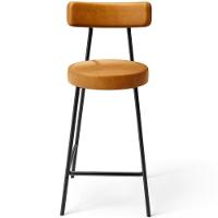 Kit 04 Banquetas Baixa Para Cozinha Sala De Jantar Bar Bancada Milão L02 Couríssimo Whisky