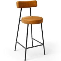 Kit 04 Banquetas Baixa Para Cozinha Sala De Jantar Bar Bancada Milão L02 Couríssimo Whisky - 7