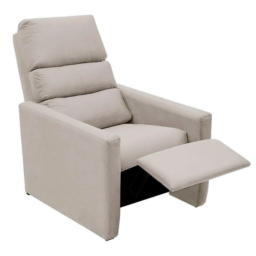Poltrona Do Papai Reclinável Ravena Corano Bege - Speciale Home Bege - 1