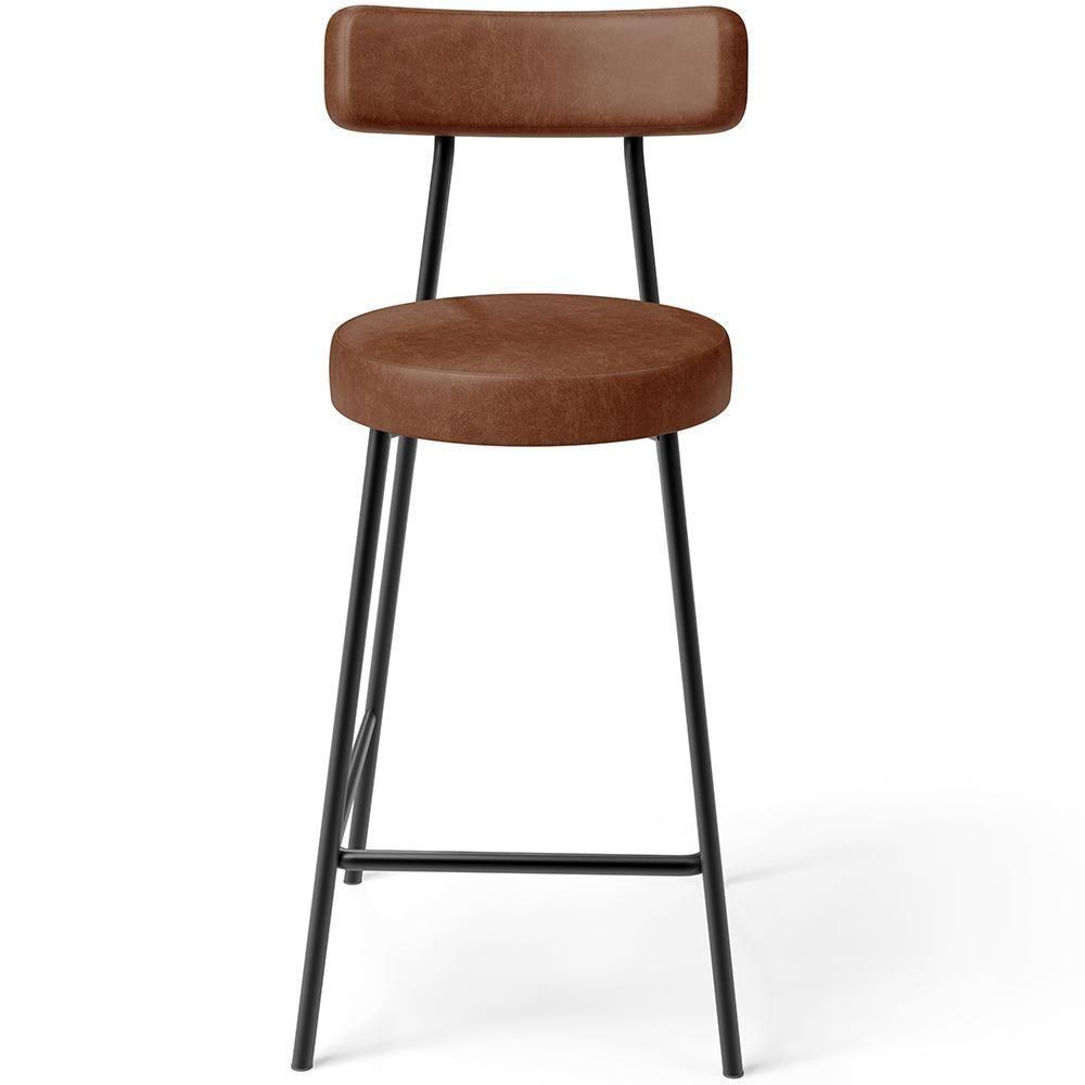 Kit 04 Banquetas Baixa Para Cozinha Sala De Jantar Bar Bancada Milão L02 Couríssimo Marrom - 4